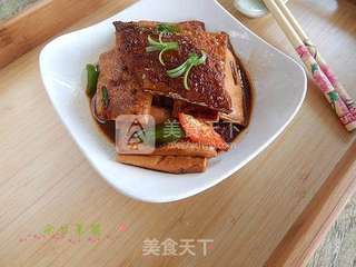 豆干烧带鱼的做法步骤:7