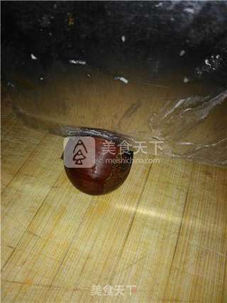 微波炉版桂花糖炒栗子的做法步骤:3