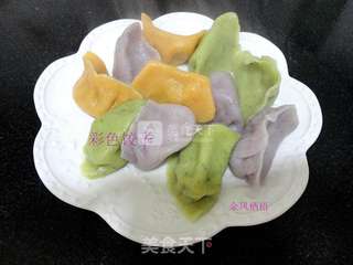 立冬之彩色饺子的做法步骤:8