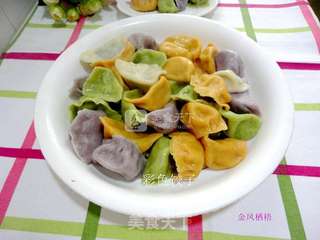 立冬之彩色饺子的做法步骤:7