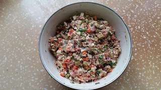 猪肉豆腐包子的做法步骤:7