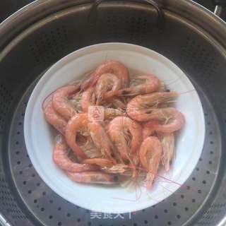 葱油金针菇蒸对虾的做法步骤:5