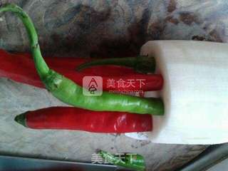 五彩藕片泡菜的做法步骤:3