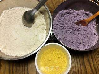 蓝莓香橙重阳糕的做法步骤:6