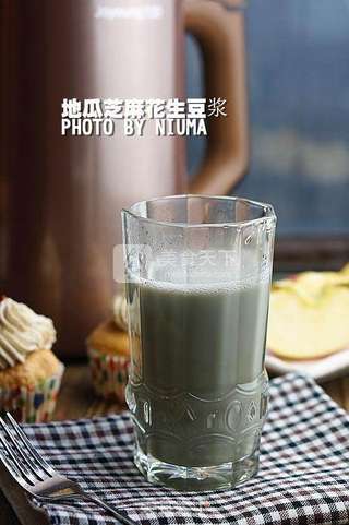 地瓜芝麻花生豆浆的做法步骤:6