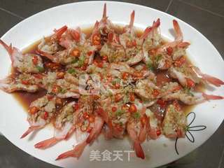 蒜蓉蒸虾的做法步骤:6