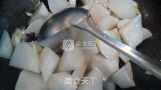 红烧白萝卜的做法步骤:4