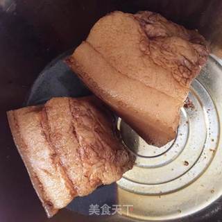 梅干菜扣肉--天仙配的做法步骤:4