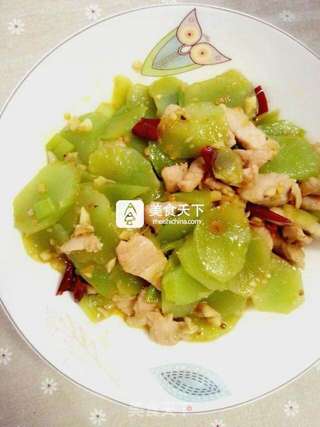 莴笋炒肉的做法步骤:7