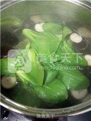 浇汁香菇青菜的做法步骤:4