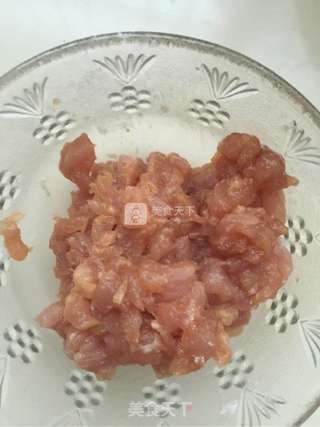 咸缸豆炒肉丁的做法步骤:5