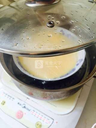 田园彩豆蒸蛋的做法步骤:6