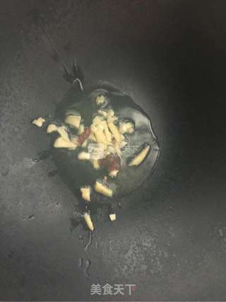 咸缸豆炒肉丁的做法步骤:8