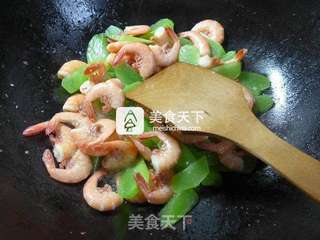 #莴笋炒海虾的做法图解7