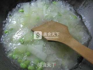 #榨菜丝毛豆煮冬瓜的做法图解4