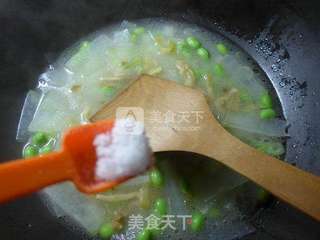 #榨菜丝毛豆煮冬瓜的做法图解6