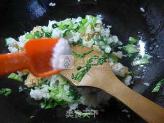 开洋青菜炒饭的做法步骤：6