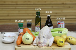秘制香草啤酒烤鸡的做法步骤:2