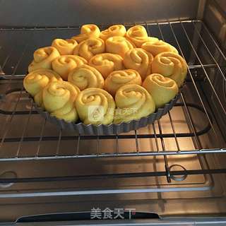 金钱花排包的做法步骤：15