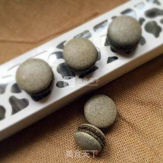 黑芝麻粉马卡龙的做法步骤:28