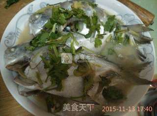 家常炖鲳鱼的做法步骤:7