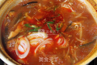 韩式辣牛肉汤的做法步骤:8