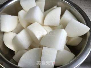 牛排清炖白萝卜的做法步骤:5