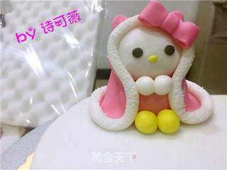 hellokitty翻糖蛋糕的做法步骤:33