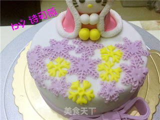 hellokitty翻糖蛋糕的做法步骤:37