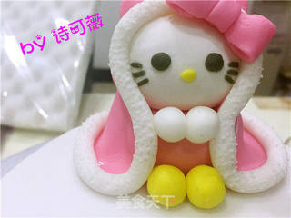 hellokitty翻糖蛋糕的做法步骤:35