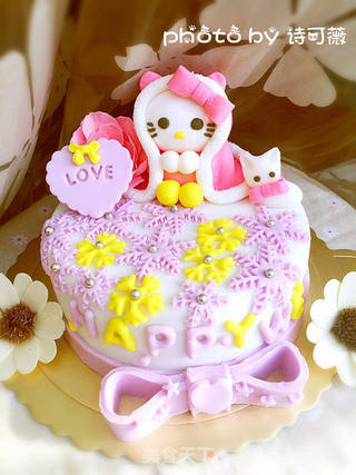 hellokitty翻糖蛋糕的做法步骤:50