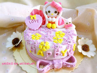 hellokitty翻糖蛋糕的做法步骤:47