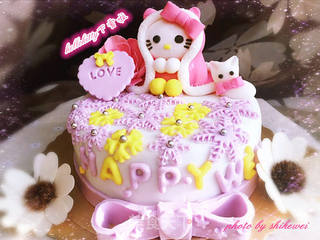 hellokitty翻糖蛋糕的做法步骤:55