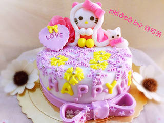 hellokitty翻糖蛋糕的做法步骤:45