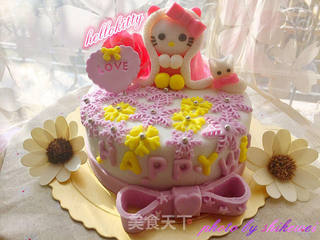 hellokitty翻糖蛋糕的做法步骤:53