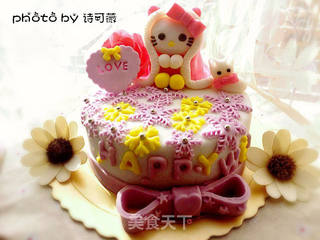 hellokitty翻糖蛋糕的做法步骤:49