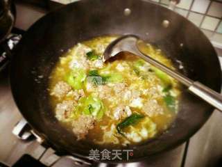 蟹粉丸子汤的做法步骤:13