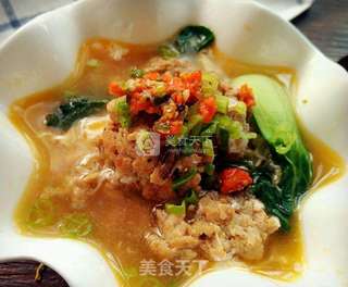 蟹粉丸子汤的做法步骤:14