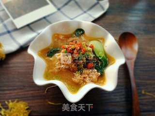蟹粉丸子汤的做法步骤:16