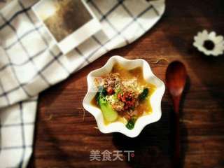 蟹粉丸子汤的做法步骤:18