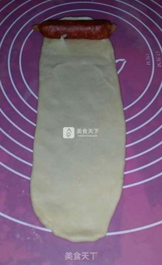 火腿葱香面包的做法步骤:3