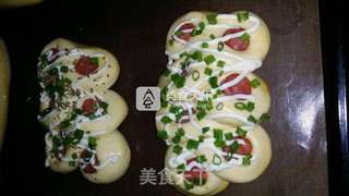 火腿葱香面包的做法步骤：7