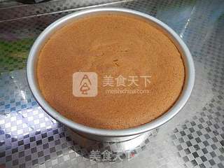 黑芝麻戚风蛋糕的做法步骤:16