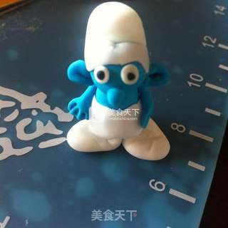 蓝精灵翻糖蛋糕的做法步骤:19