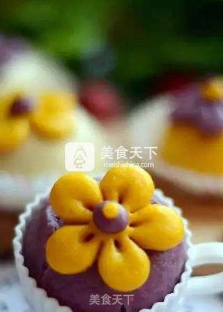 花朵馒头的做法步骤:16