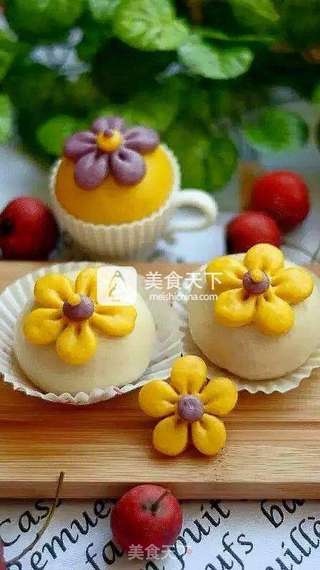 花朵馒头的做法步骤:13