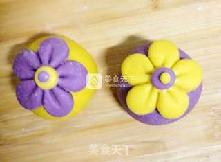 花朵馒头的做法步骤:11