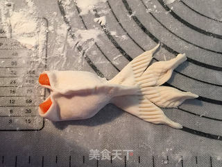 金鱼蒸饺的做法步骤:10