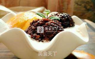 芒果白雪黑糯米甜甜的做法步骤:11