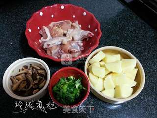 电饭煲版--土豆焖鸡饭的做法步骤:2